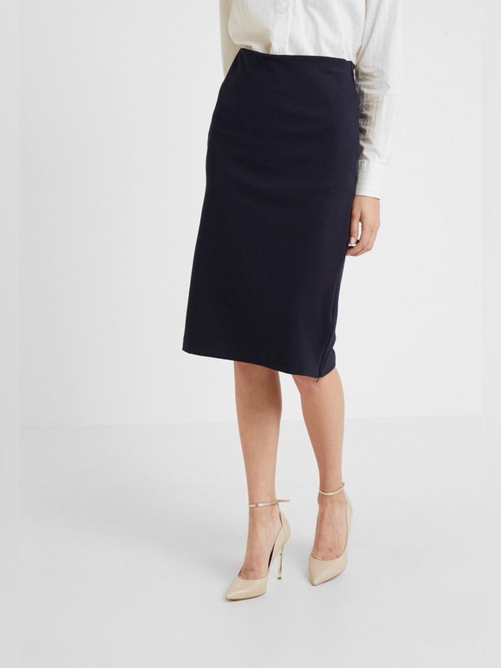 Weekend Maxmara Black Midi Skirt, Size 10 (More Like 8)